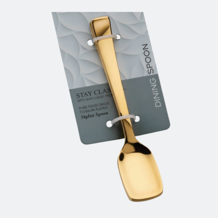 Gold Ice Cream Spoon Set 6 Pcs | Aestyn Luxe | Aestyn Luxe Gold Ice Cream Spoon Set (6 Pieces)