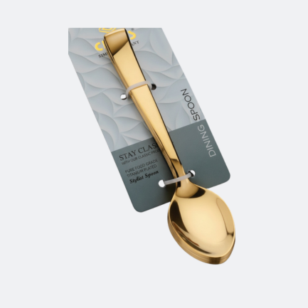 Gold Tea Spoon Stainless Steel | Aestyn Luxe | Aestyn Luxe Gold Tea Spoon (6 Spoons Set)